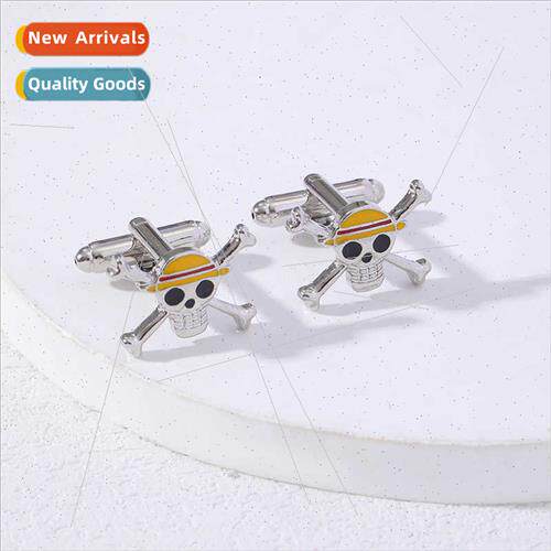 New Pirate King Cufflinks Cap Skull Men French Cufflinks Cuf