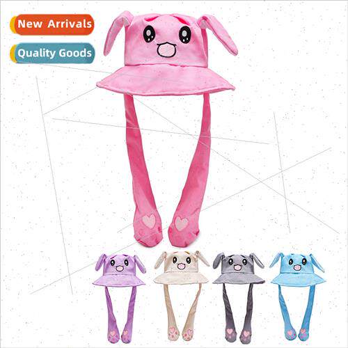 A pinch ears will move rabb hat children airbag straw hat cu