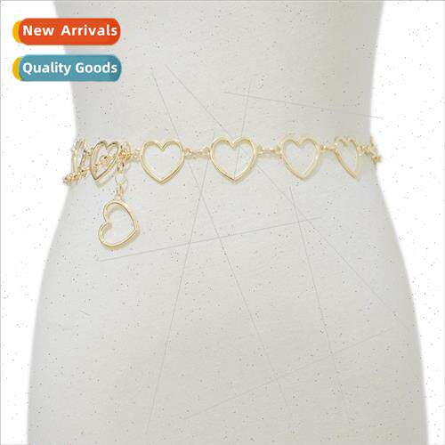 Women decorative metal thin waist chain fashion simple versa