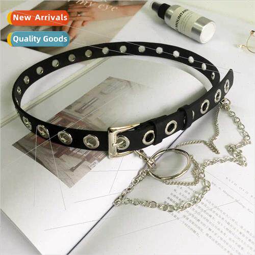 Korea circle chain skeleton belt female ins simple wild punk