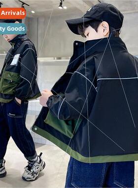 Childrens clothing boys fall jacket 2023 spring and fall new