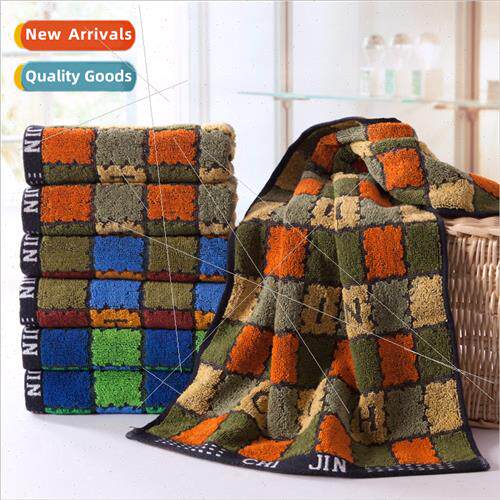 Soft absorbent home daily use cotton towel square stain-resi