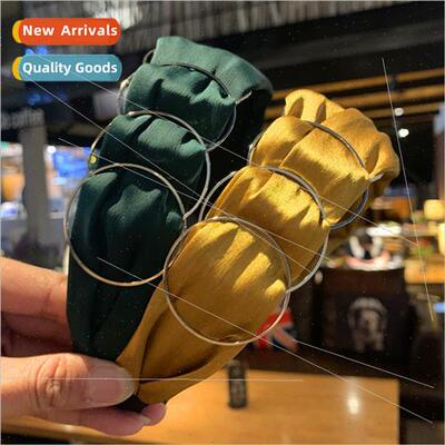 Hair accessories Korea side silver circle hair band Korea -s