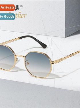 Fashion Round Sunglasses 2A455 Europe Retro Ocean Piece Sung