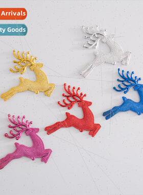 Christmas Elk Fawn Bells Christmas Tree Hanging Decoration A