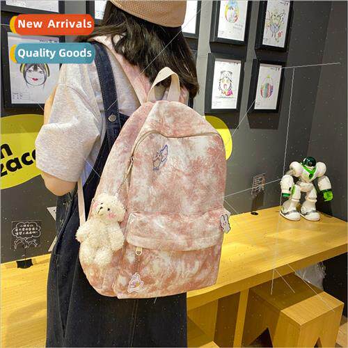 Antique sense gradient shoulder bag large capacy schoolbag f
