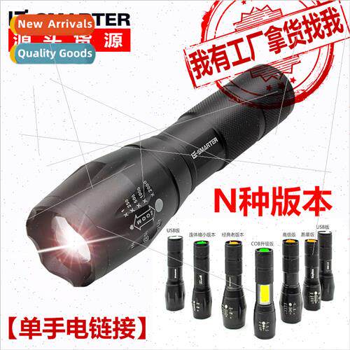 Bright Flashlight Mini Bright Telescopic Zoom Tactical LED F