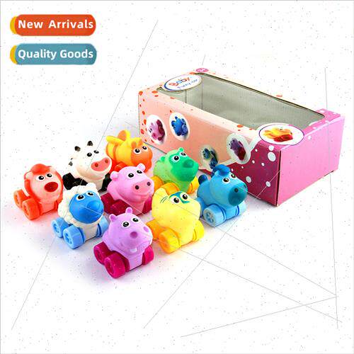 Cartoon toy scooter mini children toys soft plastic small ca