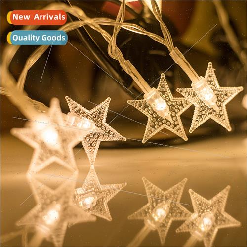 led pentagram battery box colorful lights string lights home