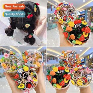 rubber rope not does band tie hair headdress head Children