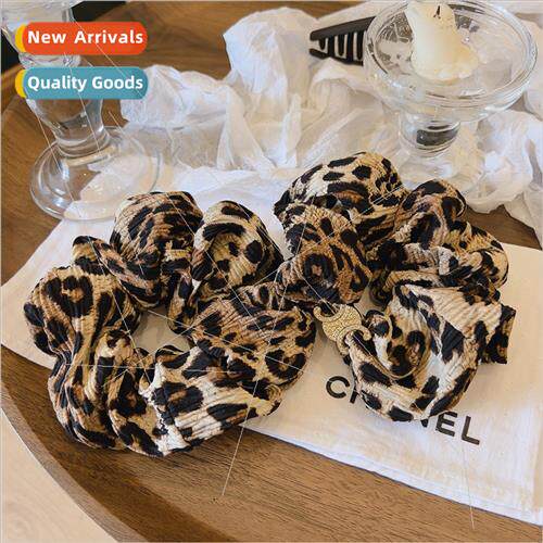 Fall Winter Vintage wind ins leopard print large intestinal