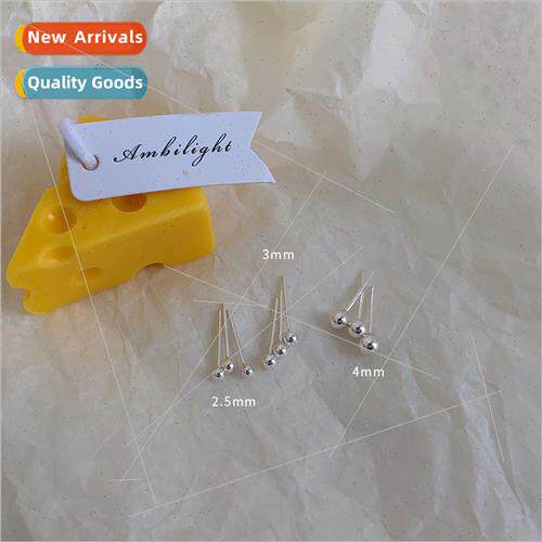925 silver silver needle to raise ear hole minimalist bean e