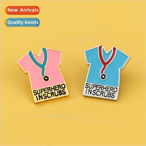 Fashion clothes stethoscope brooch medical series cute perso