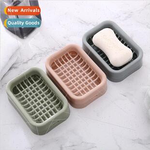 Creative bathroom double draining soap box fertilizer bathro