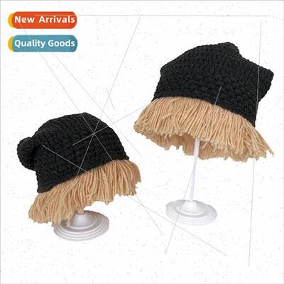 Parent-child paragraph woolen hat winter Europe Uned States