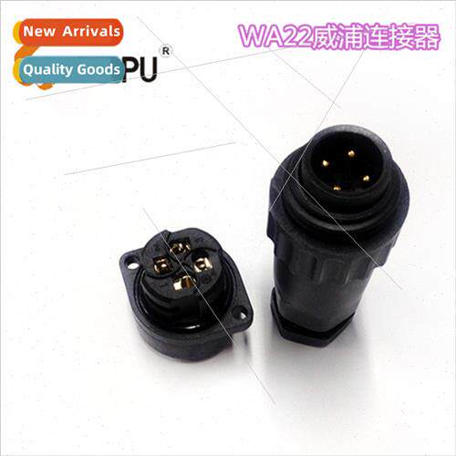 Waterproaviation plug WA22 screw crimp waterproconnector PA6