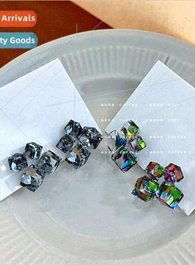 Flash aurora borealis noble earrings decorated wh diamonds t