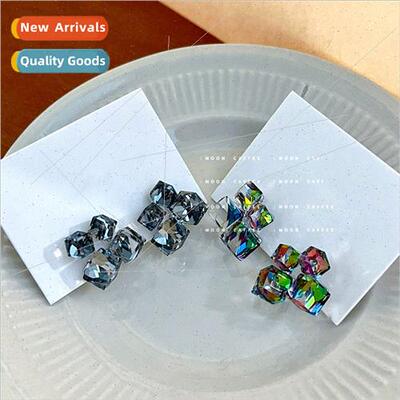 Flash aurora borealis noble earrings decorated wh diamonds t