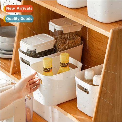Japan plastic storage frame desktop hollow snack basket kche