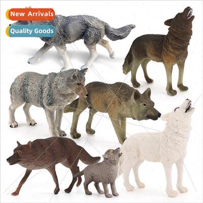 gray wolf snarling wolf wolf cub model static wildlife wolf