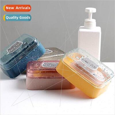 Covered soap box soap box student dormory cute draining bath