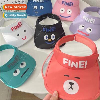 Children hollow top sun hat baby cute sun hat summer face co