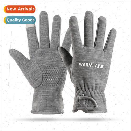 Autumn winter outdoor padded gloves sports sticky buckle  -s