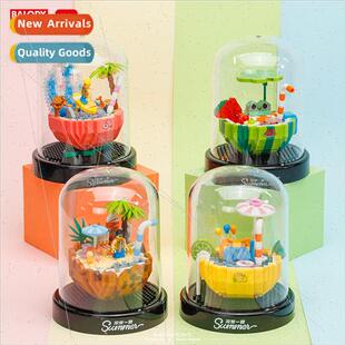 Beledi new 16340 cool summer micro-particle assembled buildi