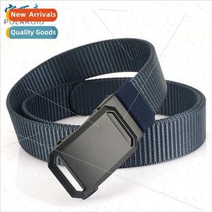 Nylon belt men automatic buckle belt in youth business casua