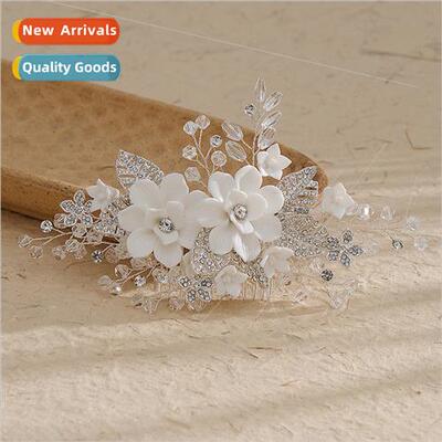 Super fairy crystal wedding accessories diamond leaves flowe