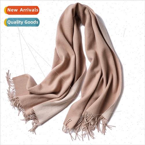 2020 cashmere spring autumn scarf simple fashion double-side
