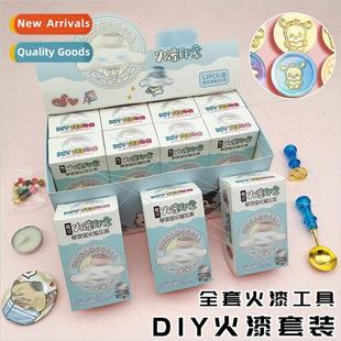 Set Send Handmade Lacquer DIY Children Stamp Badge Fire Doll