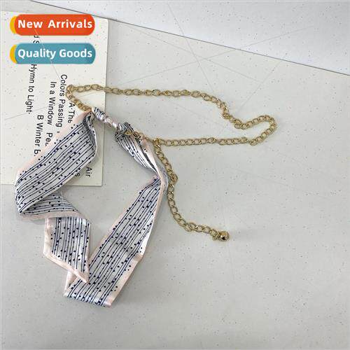 Waist chain ladies dress metal waist chain floating belt fas