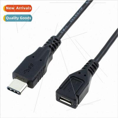 Orange Type C Cable USB 3.1 to Micro USB Female Extension Ca
