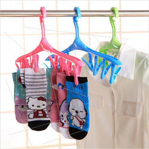 Candy Color WindproSnap Multifunctional Clothes Rack Small C