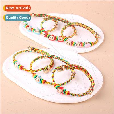 Blessed Dumplings Colorful Rope Bracelet Handmade Weaving di