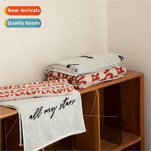 New cotton couple English towel bath towel multi-color washc
