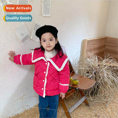 girls 适用eign- cotton jacket fall and winter 2022 new Korea