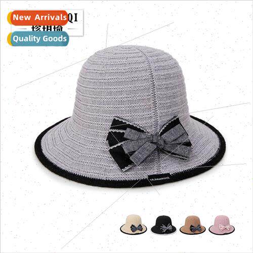 New summer hollow breathable cool cap Ms. foldable portable