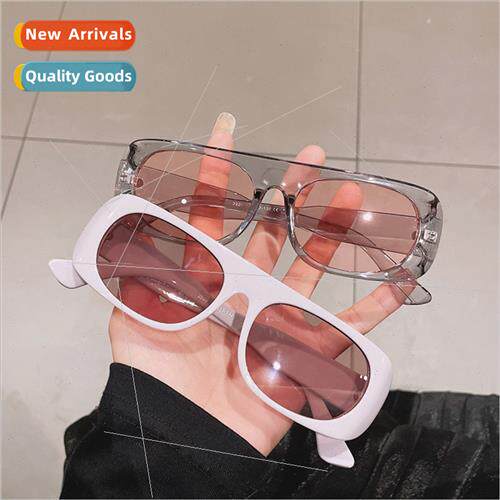 new Europe tide small frame oval sunglasses men driving teal