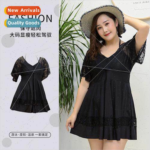 Extra large size swimsu female 200 pounds spl conservative c