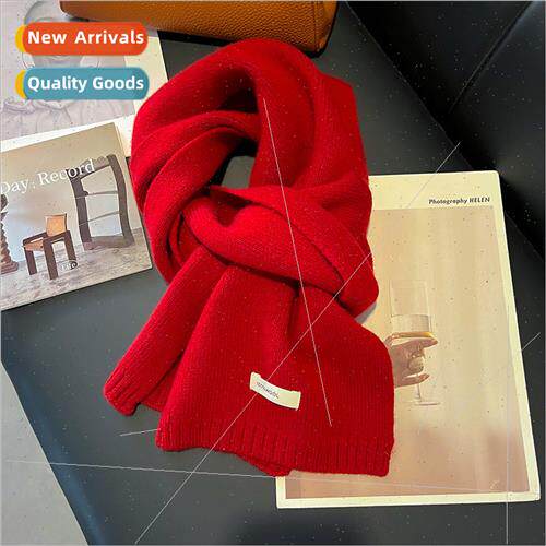 Soft 100% Australia pure wool scarf female autumn winter thi