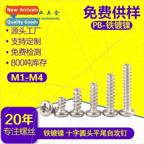 PB M1-M4 Cross recessed pan head flat tail tapping screws sm