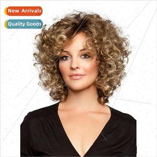 Wigs Europe Small curly wig fashion star ladies short curly