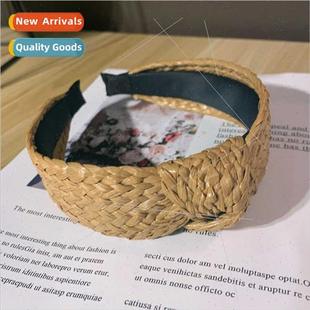 band hair simple versatile straw 2021 pressure knotting