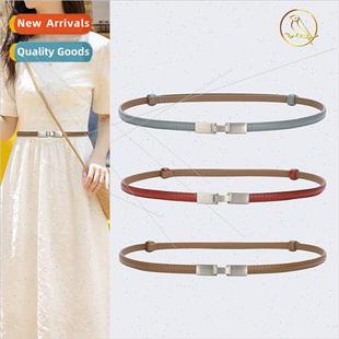 thin belt dress New Europe ladies decorative fas simple
