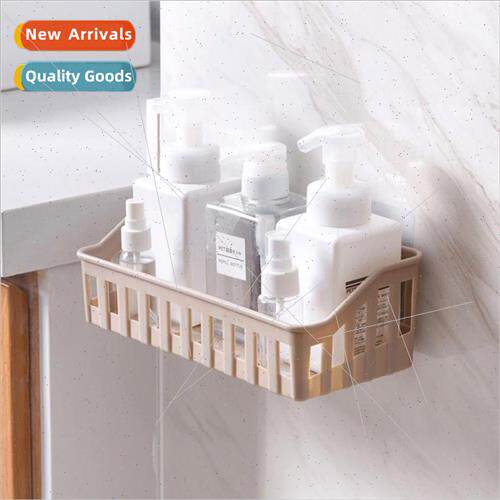 I108  color hollow shelf bathroom free plastic storage rack