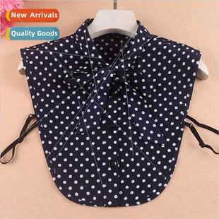 collars shirt dot winter polka false ladies New versatile