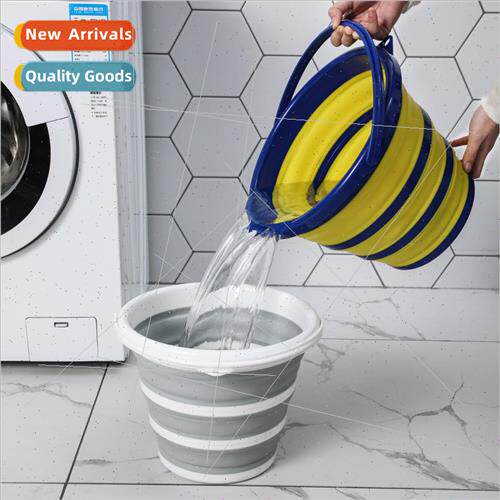 Portable Folding Bucket licone Plastic Car Wash Bucket Kids
