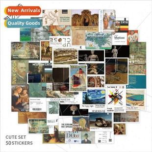 50 Vintage Stamp Art s ggage Helmet Laptop Kids Scooter Mug